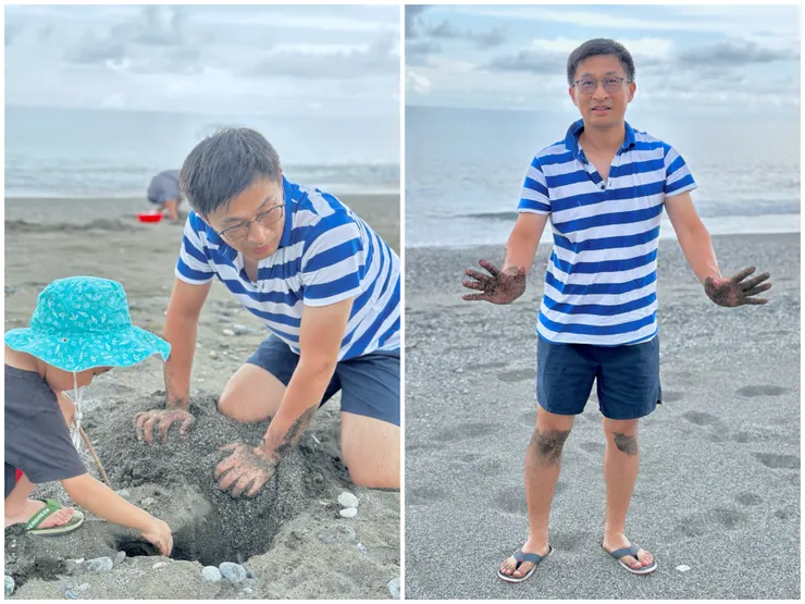 抓螃蟹交給你,我負責拍照就好