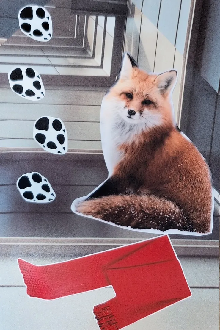 心輪同伴——紅狐狸：充滿愛和設定界限並不衝突。  我打開心輪，也保有界線與選擇。