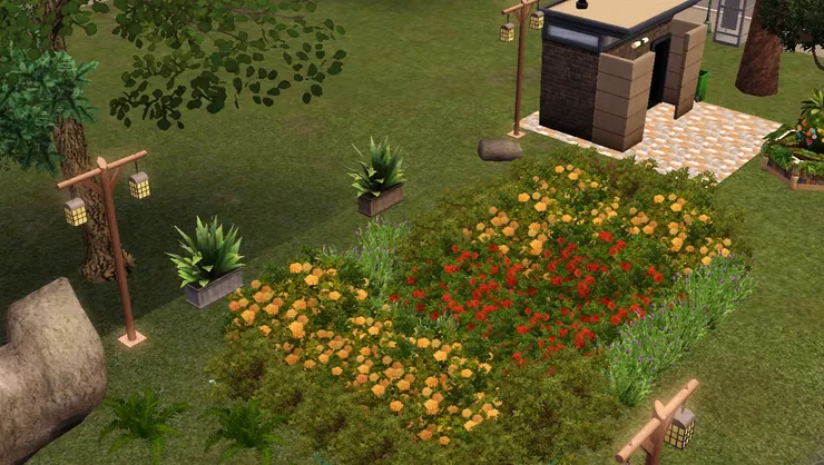 花圃看起來也不會雜亂和誇張。