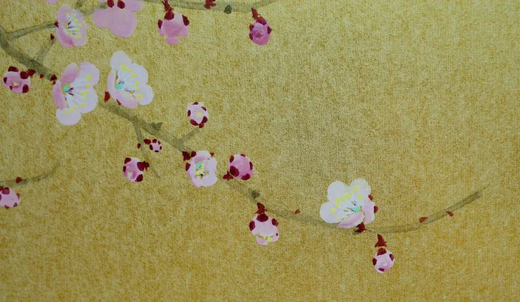 〈日喧〉局部－梅花