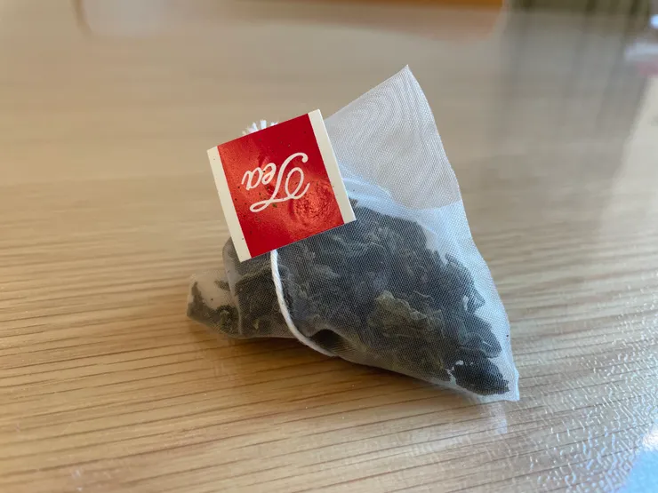 尼龍材質茶包示意圖（作者拍攝）