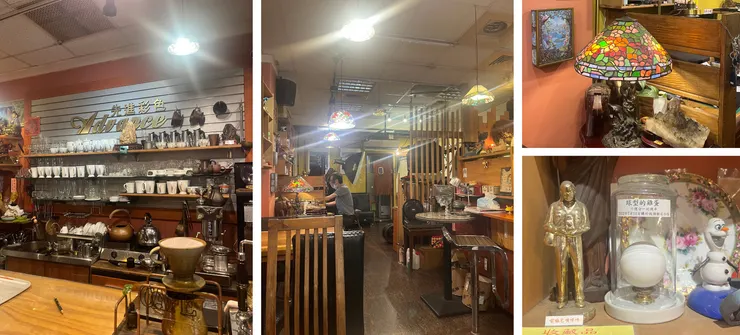 照相館和咖啡店結合,店主有不少好玩的小收藏,挺有意思的