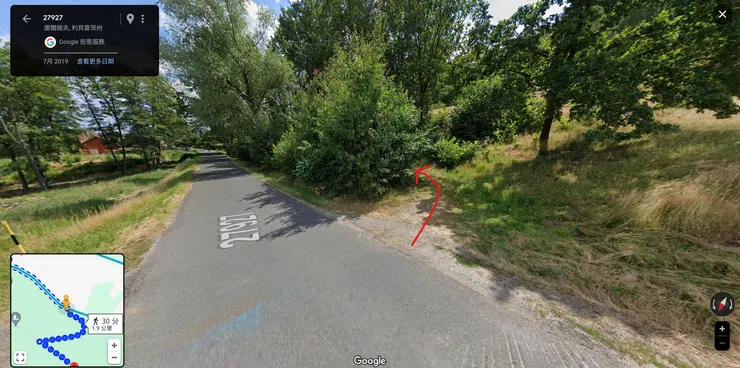 google map導的路。