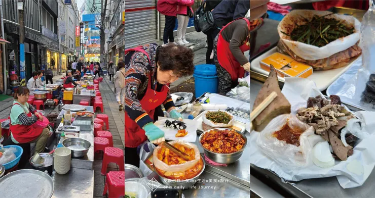 在扎嘎其市場裡的小吃大排檔