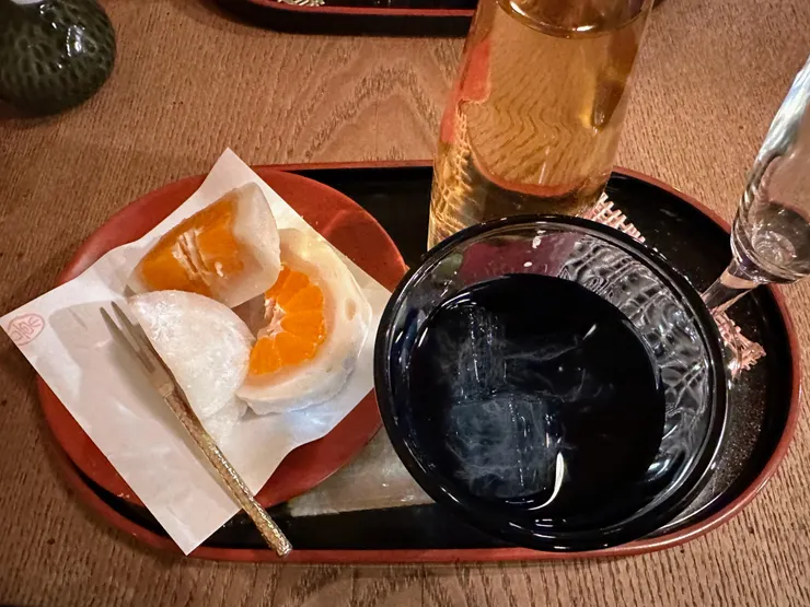 水果大福配上果實甜點酒的味道其實很棒