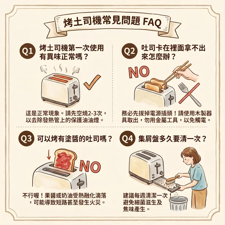 烤土司機常見問題FAQ