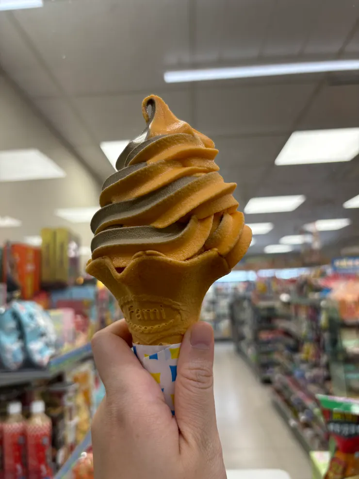 木瓜牛奶配焙茶口味😋