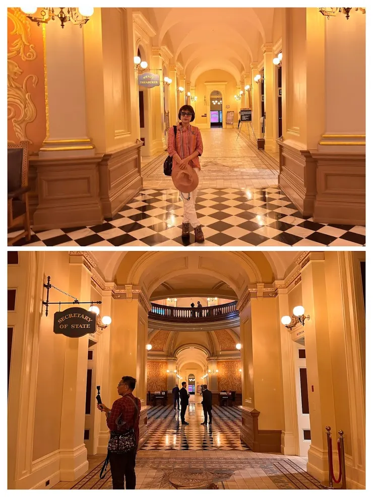 長廊兩側是辦公處所