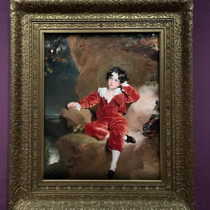 湯瑪斯．勞倫斯爵士《紅衣男孩》(查爾斯．威廉．蘭姆頓肖像),1825