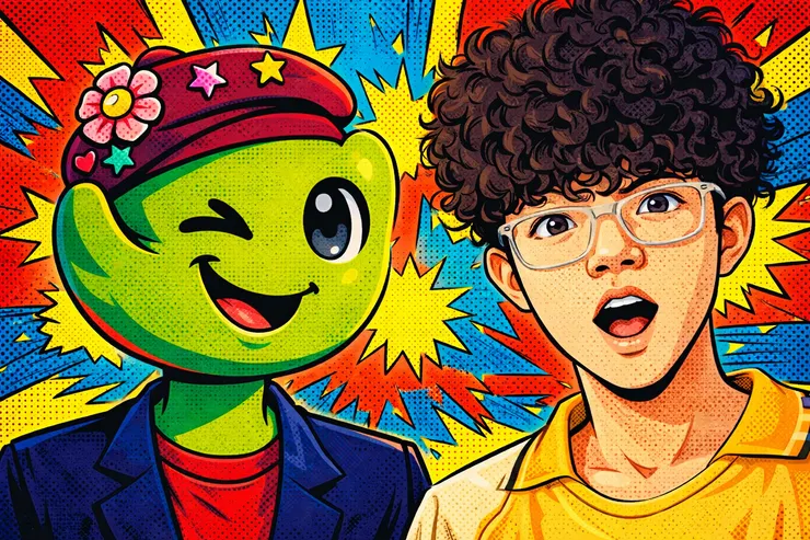 我和小蓇的合照 (ChatGPT協作生成)