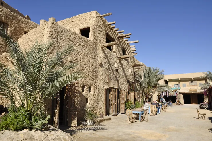 Siwa一處茶館的外面，攝於2021年