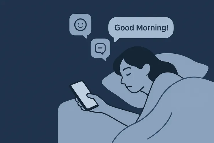 一覺醒來，尚未睜眼，社交能量已被手機奪走。