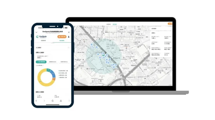東方線上GooSpots好金點商圈選址系統正式上線。(東方線上提供)