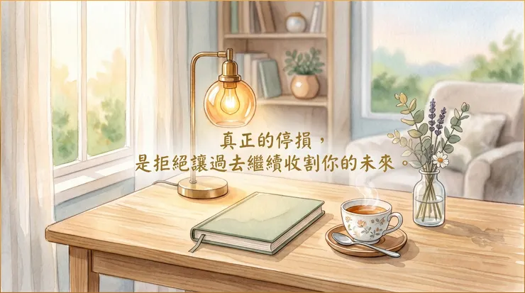 真正的停損，不是強迫自己忘記，而是拒絕讓過去繼續收割你的未來。