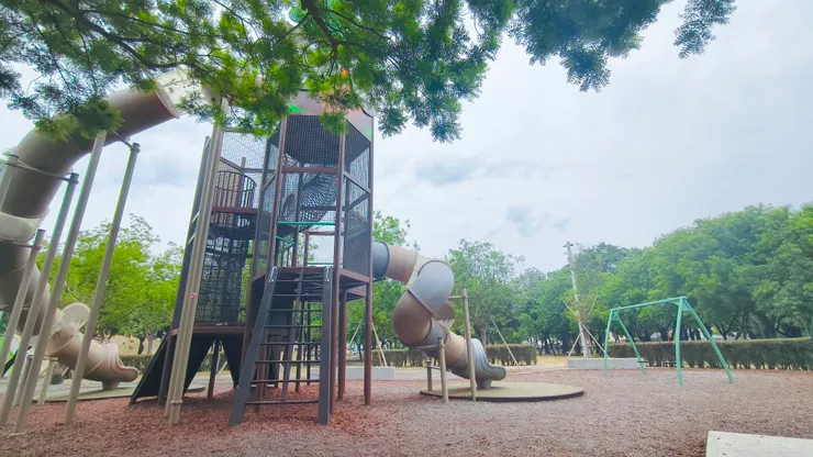 吃著松阪豬便當的我，眼前的場景