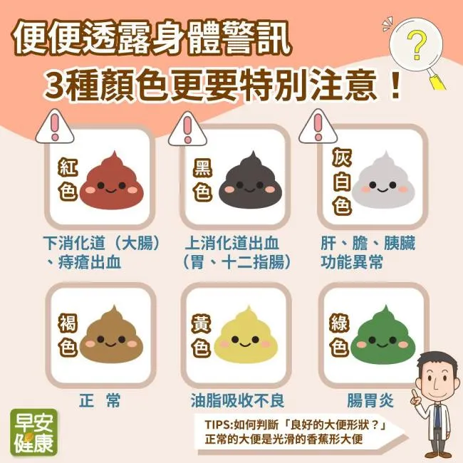 小皮孩的灰白色大便，表示受到驚嚇，膽就異常囉！