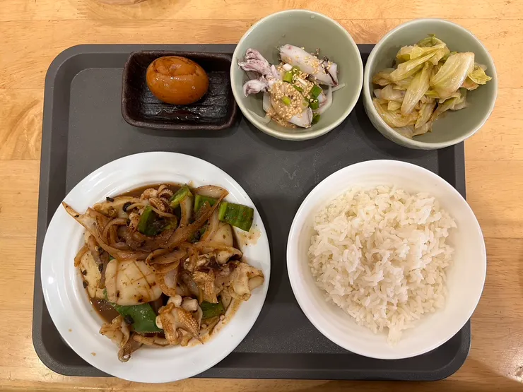 豆豉香炒花枝套餐