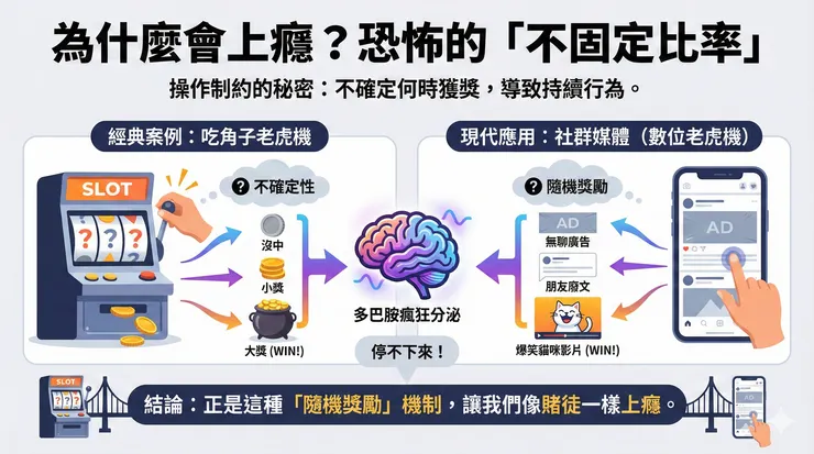 為什麼會上癮？恐怖的「不固定比率」增強