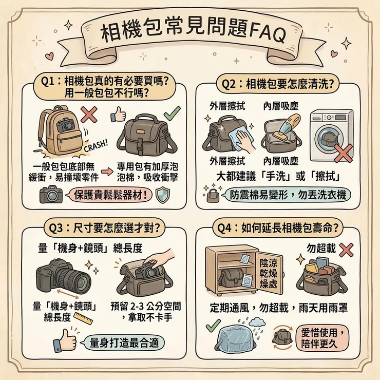 相機包常見問題FAQ