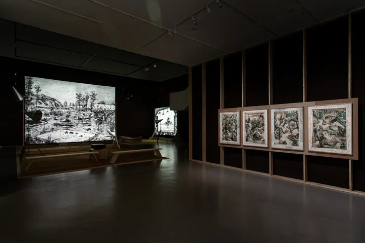 「威廉・肯特里奇」展場照／臺北市立美術館提供