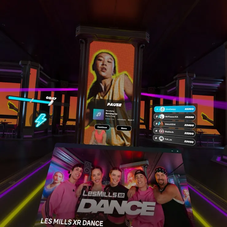 專屬教練健身遊戲，實際遊玩畫面