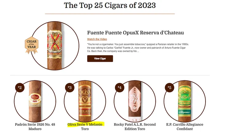 The Top 25 Cigars of 2023