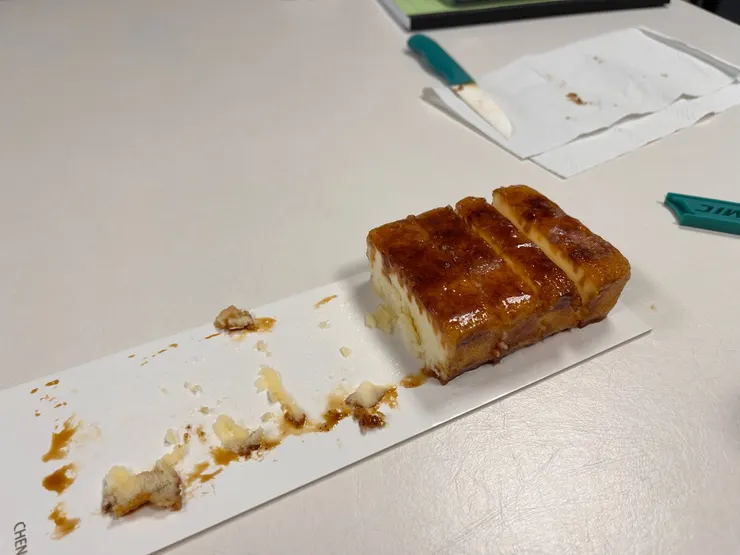 承繼的-18度C焦糖起司蛋糕。