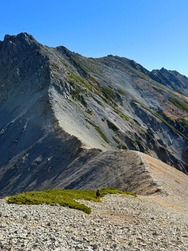 向富士ノ折立方向