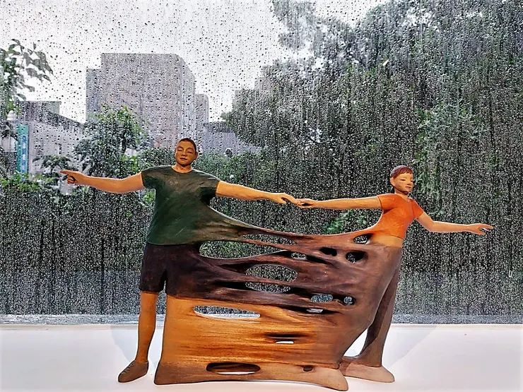 圖:藝術家 林禹彭的作品「液態關係」