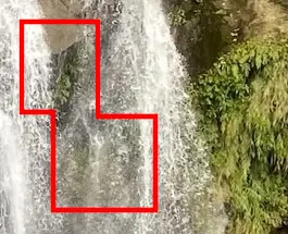 瀑布間隙有植物？（圖：抱城。）