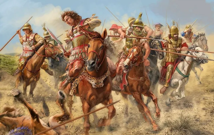 率領夥友騎兵的「亞歷山大」