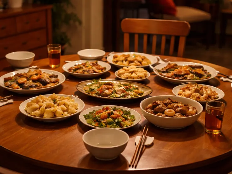 長大之後,過年的餐桌,多了一點沉默。