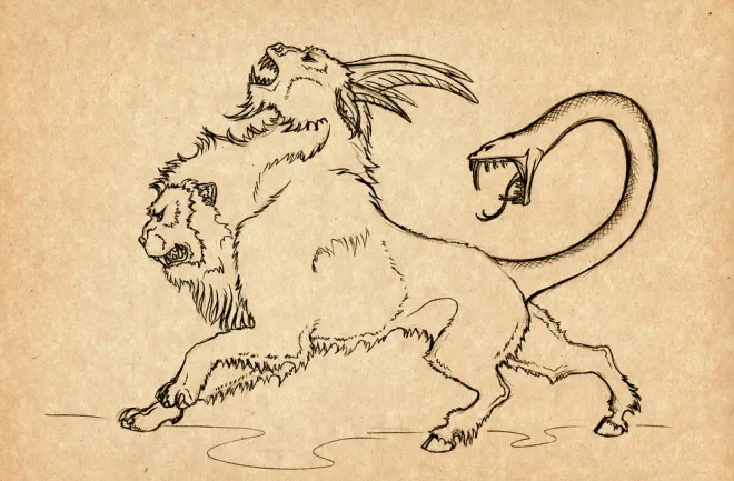 chimera(Credit:Blue Lotus Art Shutterstock)