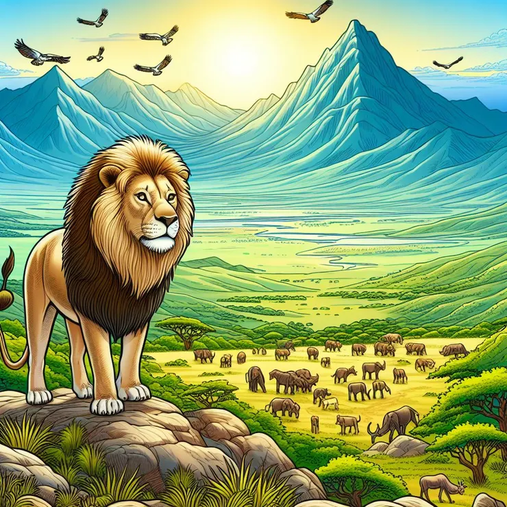 AI示意圖：你內在有一個如同獅子的強大力量，不必去尋求外在的認可