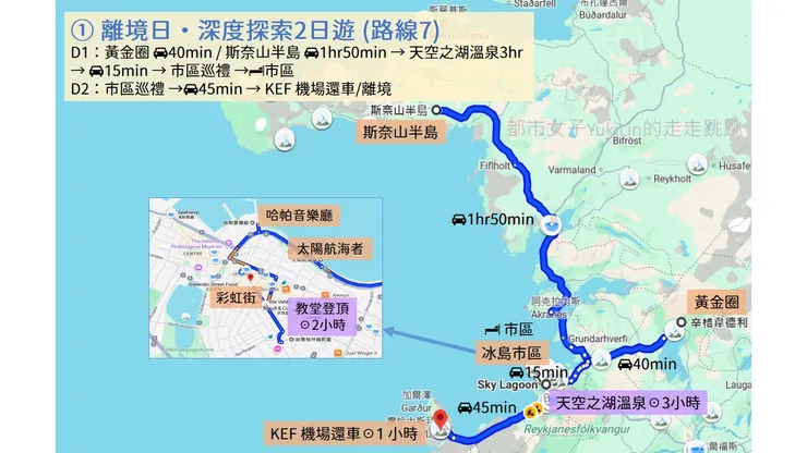 ① 離境日·深度探索2日遊 (路線7)