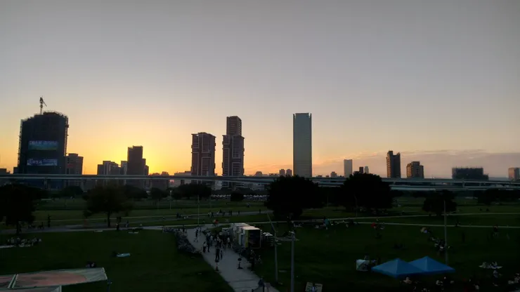 陪騎來到公園玩耍一下