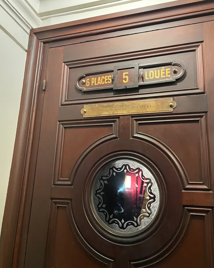 據說是歌劇魅影的專屬包廂