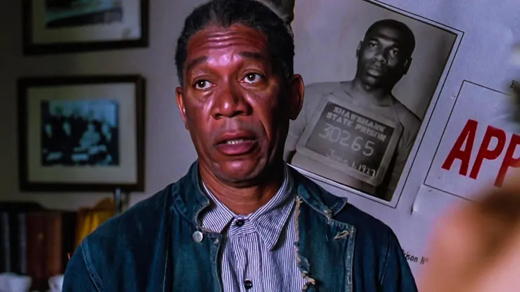 Morgan Freeman in Shawshank Redemption