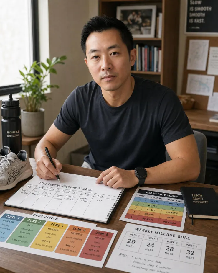 梁練偉整理 7 天恢復週跑步課表與 Zone 2 心率區間