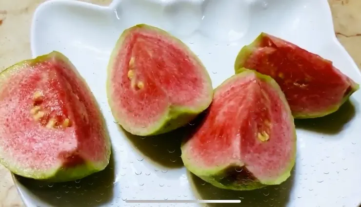 紅寶石芭樂切開後