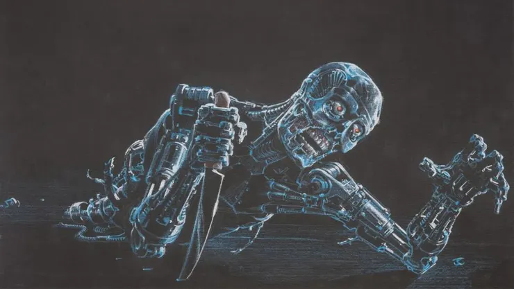 卡麥隆繪製的「魔鬼終結者」概念圖