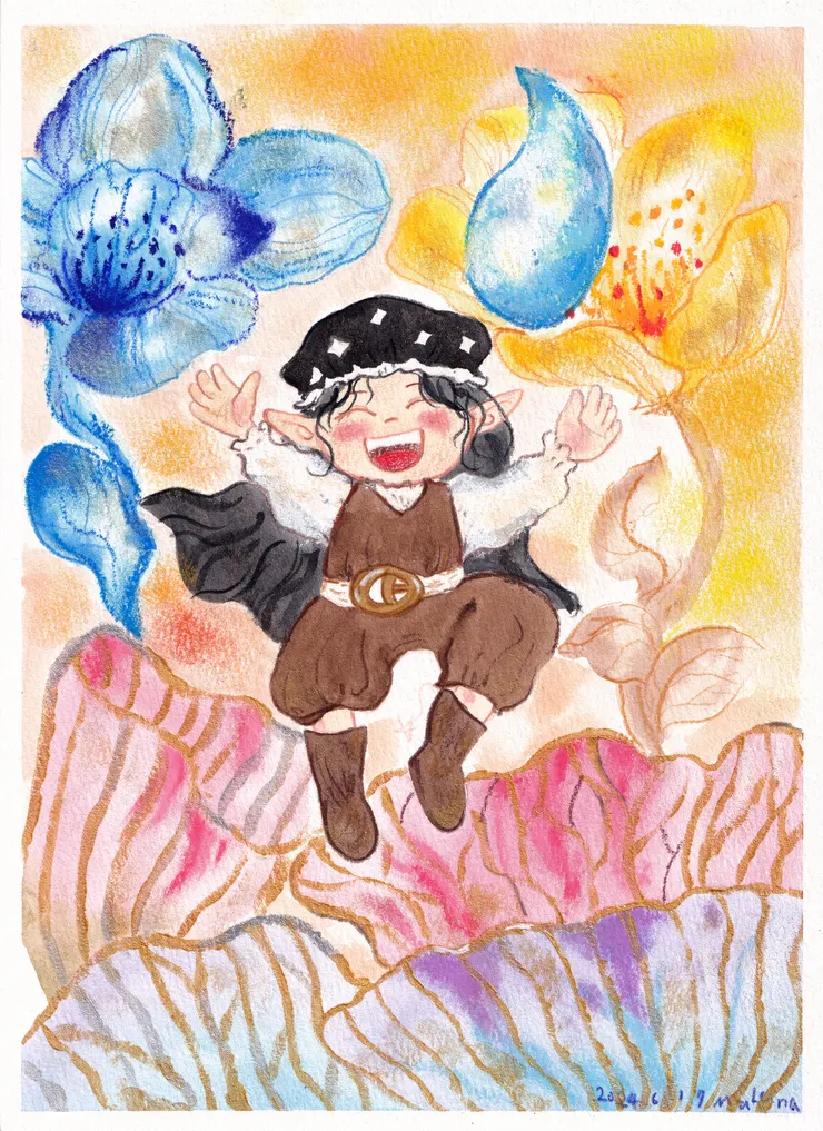 成品掃描，但呈現不出金色的閃亮