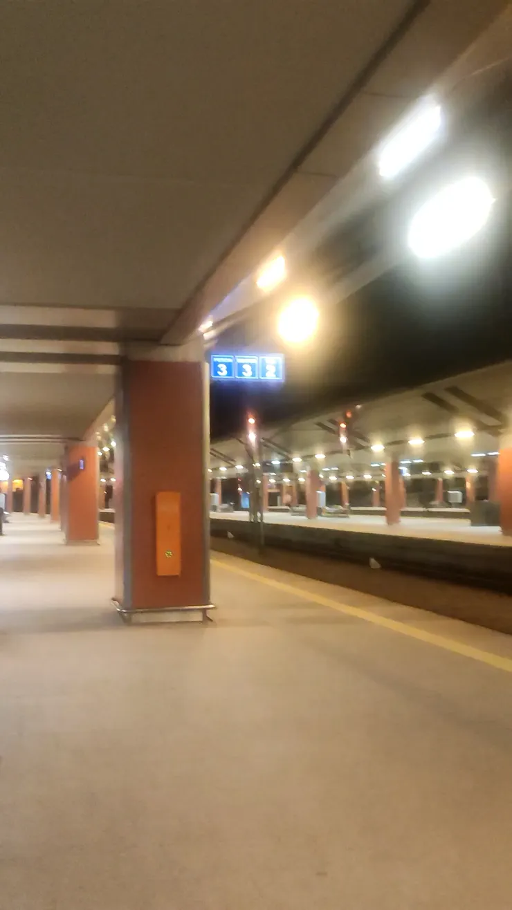 無人版的Krakow火車站月台