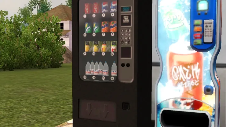 一台有透明櫥窗,跟 一般看到的相同。