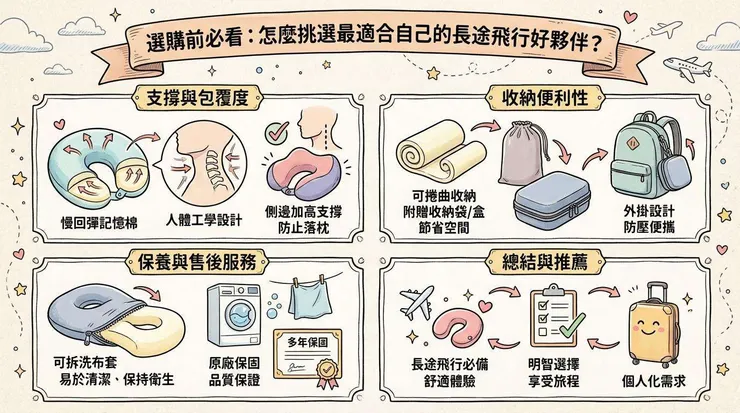 選購前必看：怎麼挑選最適合自己的長途飛行好夥伴？