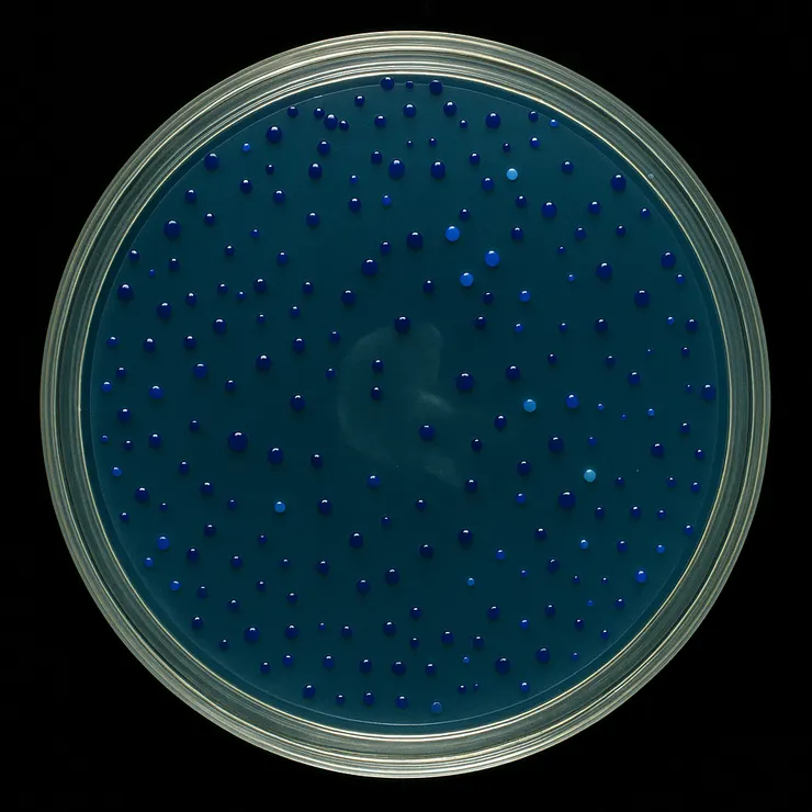 深藍測試示意圖。圖片作者：ChatGPT