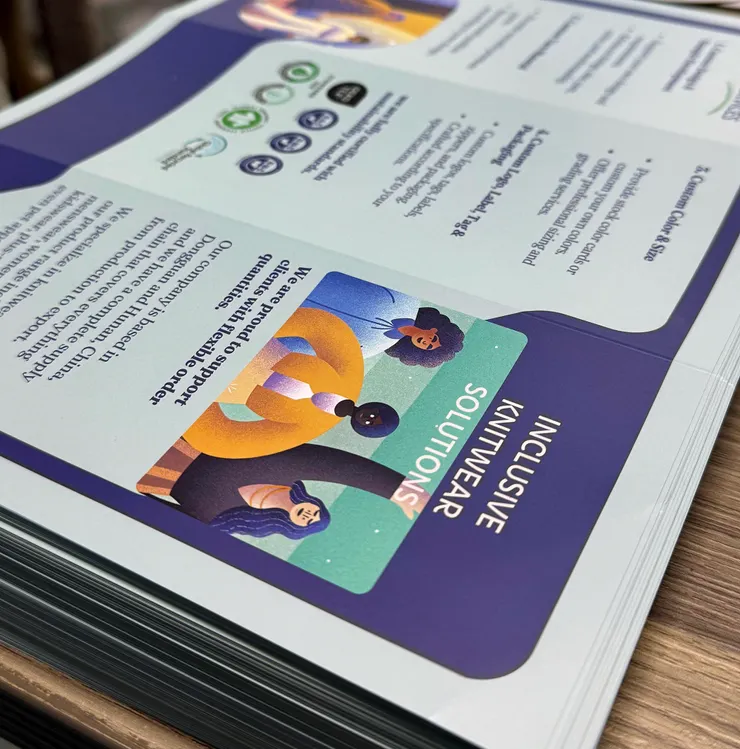 避免當下腦袋當機,準備公司簡介的小冊子