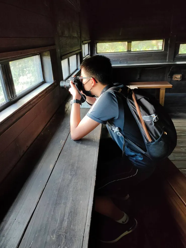 2021.11.21 我第一次接觸賞鳥在關渡自然公園，不知道可以拉開紗窗拍鳥