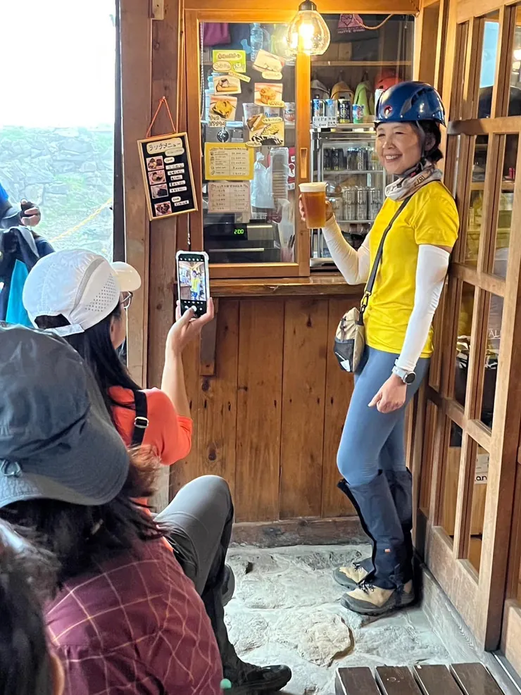 生啤酒更是酷暑時的聖品！（大槍山莊）