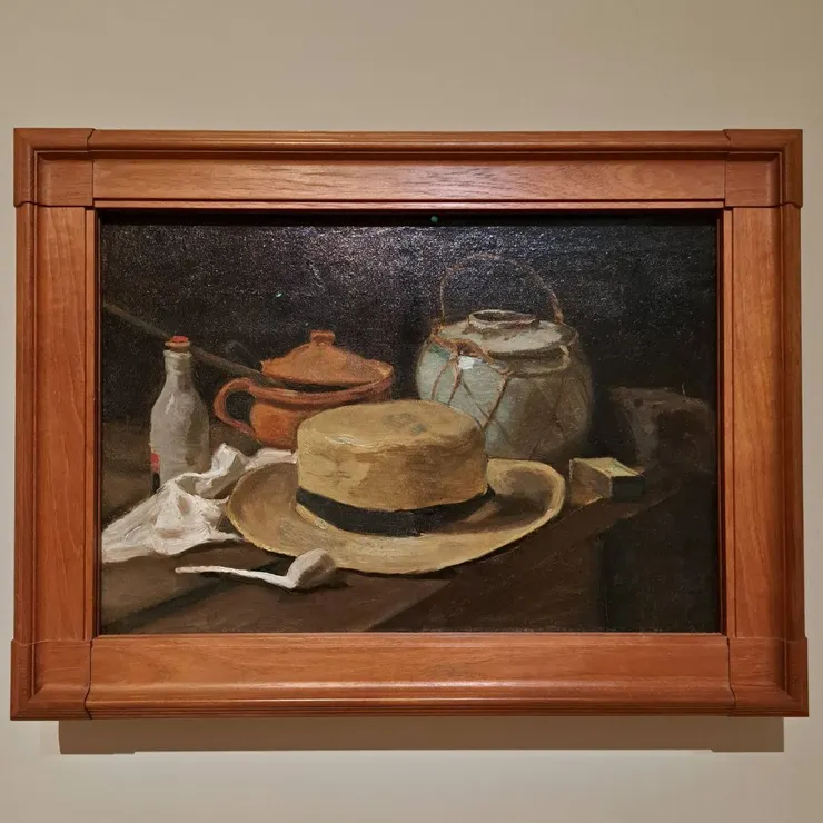 ▲有草帽的靜物（1881年作品）